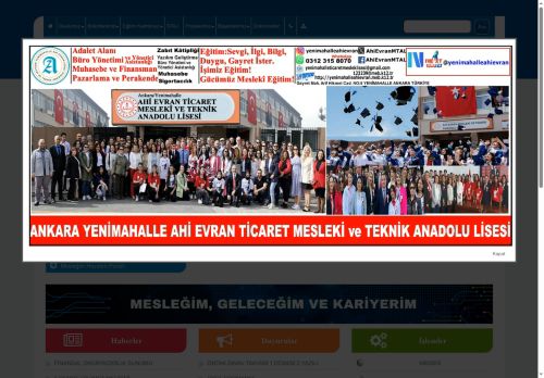 ANKARA / YENİMAHALLE - Ahi Evran Ticaret Mesleki ve Teknik Anadolu Lisesi