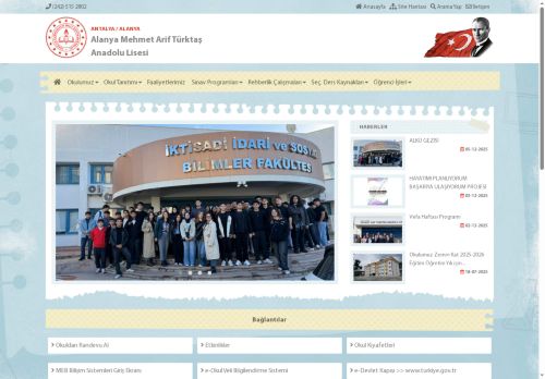 ANTALYA / ALANYA - Alanya Mehmet Arif Türktaş Anadolu Lisesi