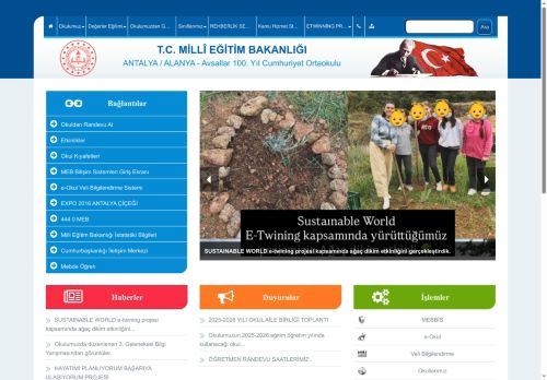 ANTALYA / ALANYA - Avsallar 100. Yıl Cumhuriyet Ortaokulu