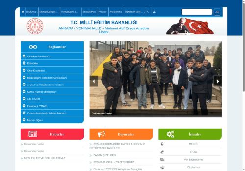ANKARA / YENİMAHALLE - Mehmet Akif Ersoy Anadolu Lisesi