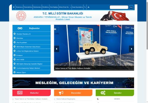 ANKARA / YENİMAHALLE - Mimar Sinan Mesleki ve Teknik Anadolu Lisesi