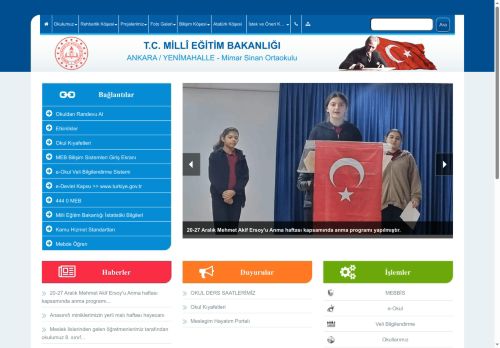 ANKARA / YENİMAHALLE - Mimar Sinan Ortaokulu