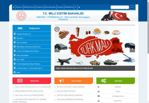 ANKARA / YENİMAHALLE - Mürüvet-Bekir Elmaağaçlı Ortaokulu