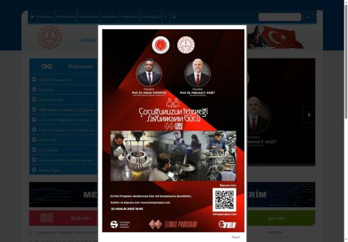 ANKARA / YENİMAHALLE - Ostim Şehit Alper Zor Mesleki ve Teknik Anadolu Lisesi