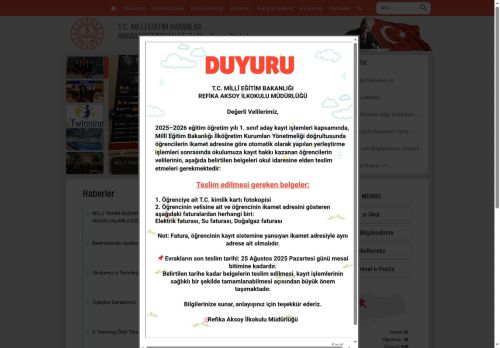 ANKARA / YENİMAHALLE - Refika Aksoy İlkokulu