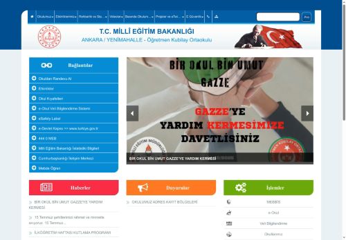 ANKARA / YENİMAHALLE - Öğretmen Kubilay Ortaokulu