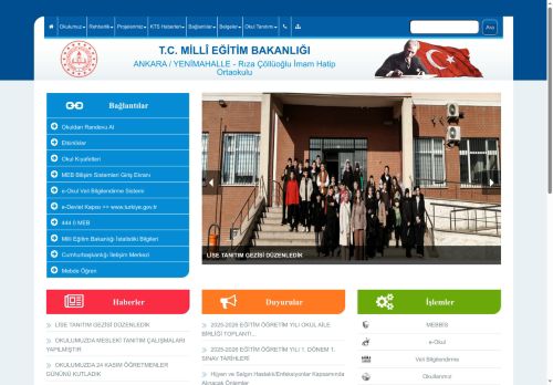 ANKARA / YENİMAHALLE - Rıza Çöllüoğlu İmam Hatip Ortaokulu