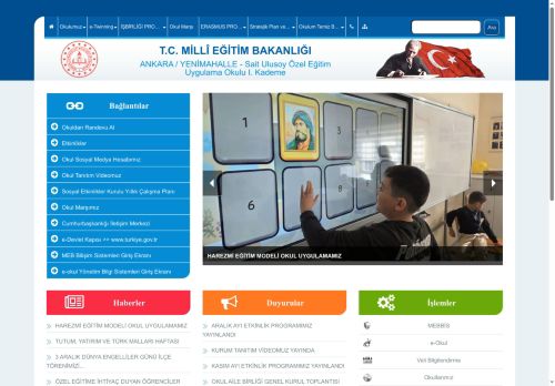 ANKARA / YENİMAHALLE - Sait Ulusoy Özel Eğitim Uygulama Okulu I. Kademe