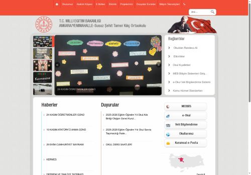 ANKARA / YENİMAHALLE - Susuz Şehit Tamer Kılıç Ortaokulu