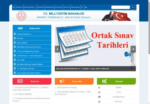 ANKARA / YENİMAHALLE - Şehit Ali Öztürk Ortaokulu