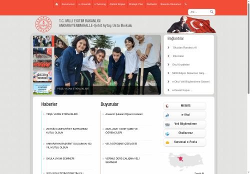 ANKARA / YENİMAHALLE - Şehit Aytaç Usta İlkokulu