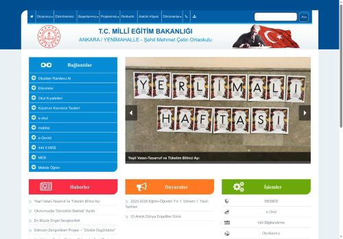 ANKARA / YENİMAHALLE - Şehit Mehmet Çetin Ortaokulu