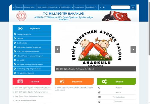 ANKARA / YENİMAHALLE - Şehit Öğretmen Aybüke Yalçın Anaokulu