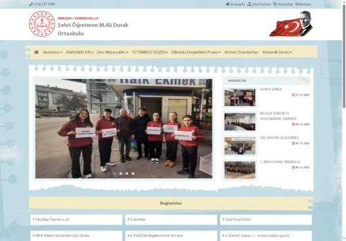 ANKARA / YENİMAHALLE - Şehit Öğretmen M.Ali Durak Ortaokulu