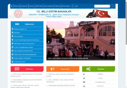 ANKARA / YENİMAHALLE - Şehit Ömer Halisdemir Anadolu İmam Hatip Lisesi