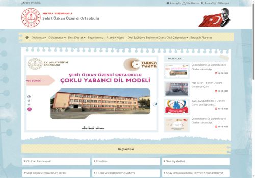 ANKARA / YENİMAHALLE - Şehit Özkan Özendi Ortaokulu