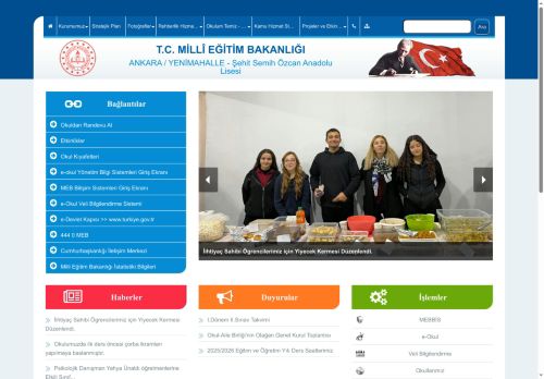 ANKARA / YENİMAHALLE - Şehit Semih Özcan Anadolu Lisesi