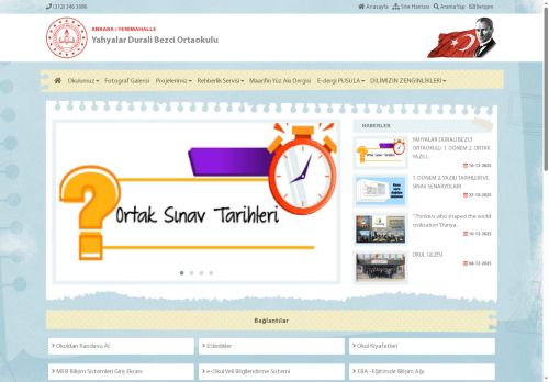 ANKARA / YENİMAHALLE - Yahyalar Durali Bezci Ortaokulu