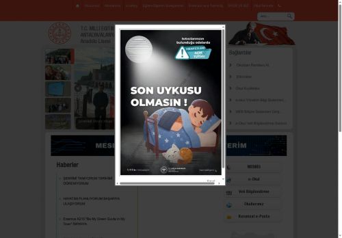 ANTALYA / ALANYA - Eczacı Güzin-Velittin Bekrioğlu Kız Mesleki ve Teknik Anadolu Lisesi