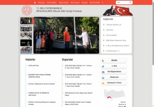 ANTALYA / ALANYA - Elikesik Güllü Özbağı Ortaokulu