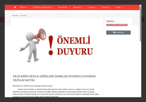 ANKARA / YENİMAHALLE - Yunus Emre İlkokulu