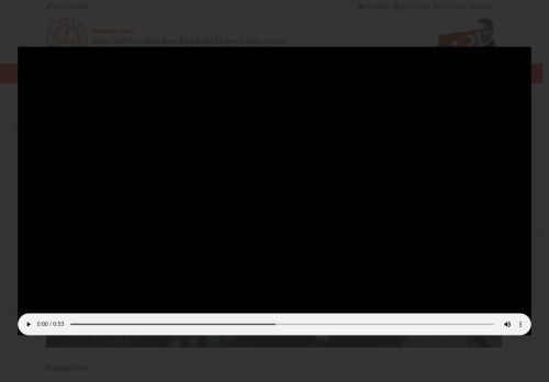 ANTALYA / AKSU - Aksu Vali Ertokuş Bey Anadolu İmam Hatip Lisesi