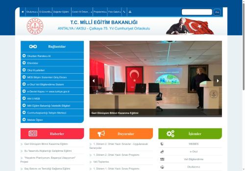 ANTALYA / AKSU - Çalkaya 75. Yıl Cumhuriyet Ortaokulu