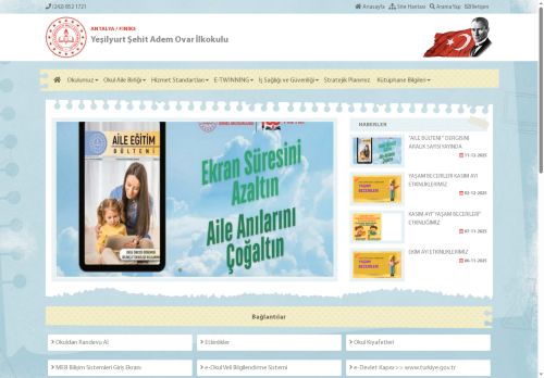 ANTALYA / FİNİKE - Yeşilyurt Şehit Adem Ovar İlkokulu