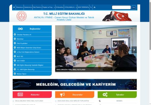 ANTALYA / FİNİKE - Canan-Yavuz Gürkan Mesleki ve Teknik Anadolu Lisesi