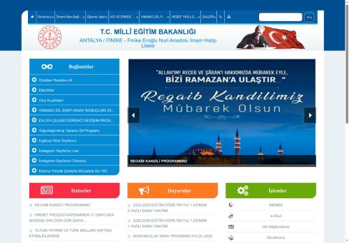 ANTALYA / FİNİKE - Finike Eroğlu Nuri Anadolu İmam Hatip Lisesi