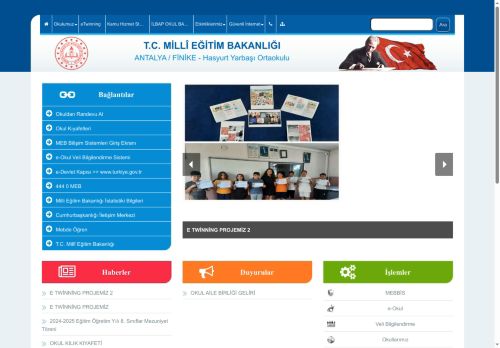 ANTALYA / FİNİKE - Hasyurt Yarbaşı Ortaokulu