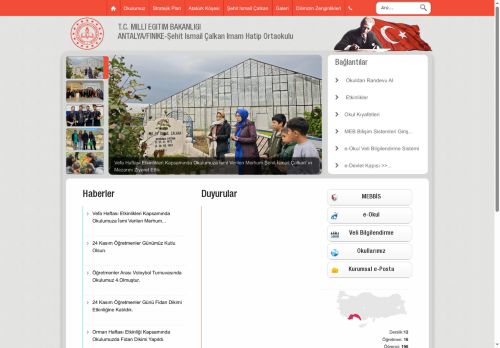 ANTALYA / FİNİKE - Şehit İsmail Çalkan İmam Hatip Ortaokulu