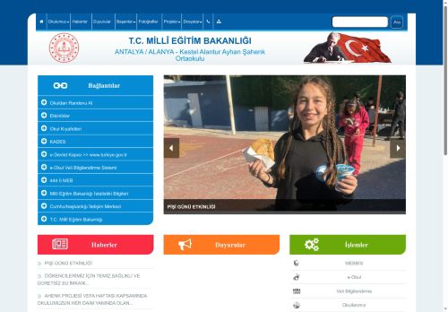 ANTALYA / ALANYA - Kestel Alantur Ayhan Şahenk Ortaokulu