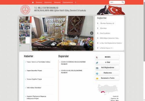 ANTALYA / ALANYA - Milli Eğitim Vakfı Güleç Demirel Ortaokulu