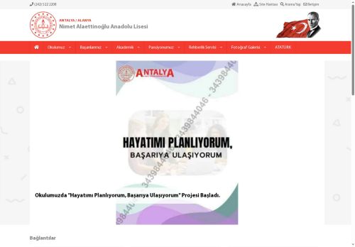 ANTALYA / ALANYA - Nimet Alaettinoğlu Anadolu Lisesi