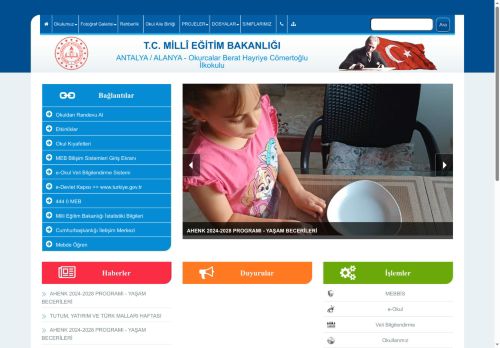 ANTALYA / ALANYA - Okurcalar Berat Hayriye Cömertoğlu İlkokulu