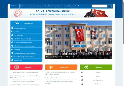 ANTALYA / ALANYA - Payallar Günay Demirel Ortaokulu