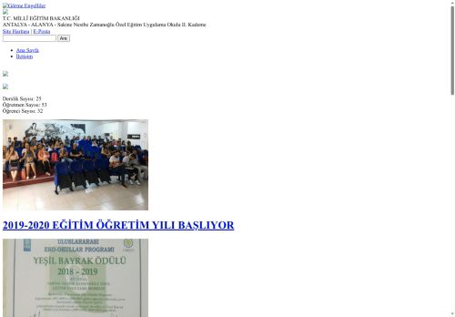 ANTALYA / ALANYA - Sakine Nesibe Zamanoğlu Özel Eğitim Uygulama Okulu II. Kademe