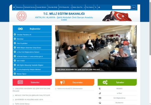 ANTALYA / ALANYA - Şehit Abdullah Ümit Sercan Anadolu Lisesi