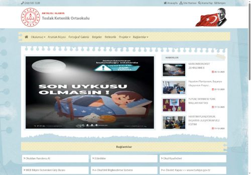 ANTALYA / ALANYA - Toslak Ketenlik Ortaokulu