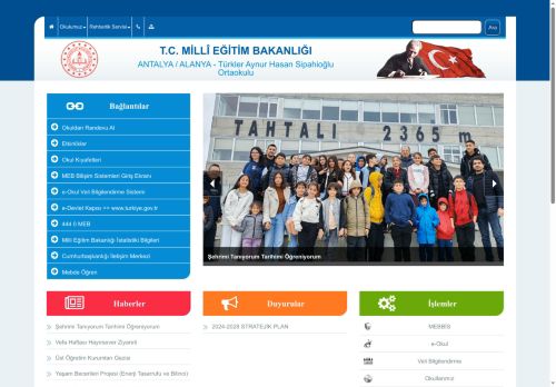 ANTALYA / ALANYA - Türkler Aynur Hasan Sipahioğlu Ortaokulu