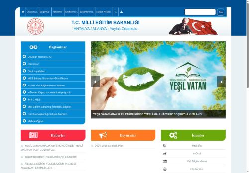 ANTALYA / ALANYA - Yaylalı Ortaokulu