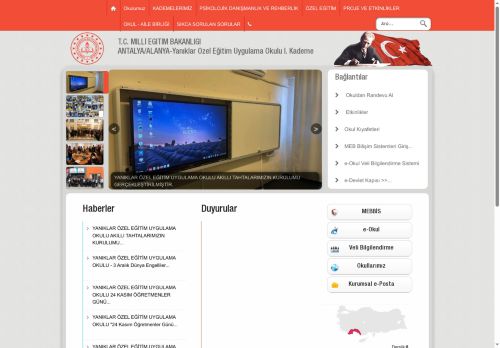 ANTALYA / ALANYA - Yanıklar Özel Eğitim Uygulama Okulu I. Kademe