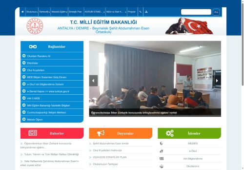 ANTALYA / DEMRE - Beymelek Şehit Abdurrahman Esen Ortaokulu