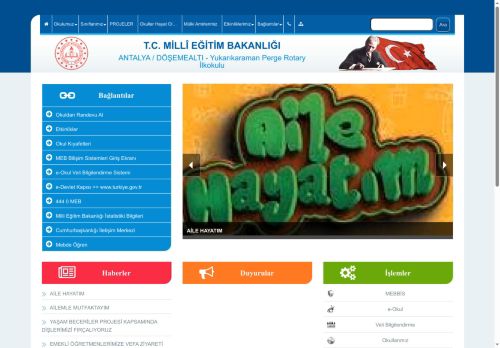 ANTALYA / DÖŞEMEALTI - Yukarıkaraman Perge Rotary İlkokulu