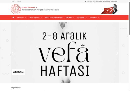 ANTALYA / DÖŞEMEALTI - Yukarıkaraman Perge Rotary Ortaokulu