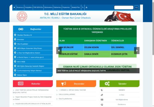 ANTALYA / ELMALI - Osman Nuri Çınar Ortaokulu