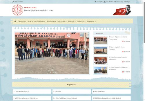 ANTALYA / KEPEZ - Metin Çiviler Anadolu Lisesi