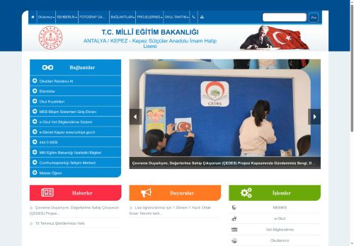 ANTALYA / KEPEZ - Kepez Sütçüler Anadolu İmam Hatip Lisesi