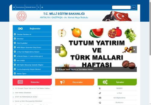 ANTALYA / GAZİPAŞA - Av. Kemal Akça İlkokulu